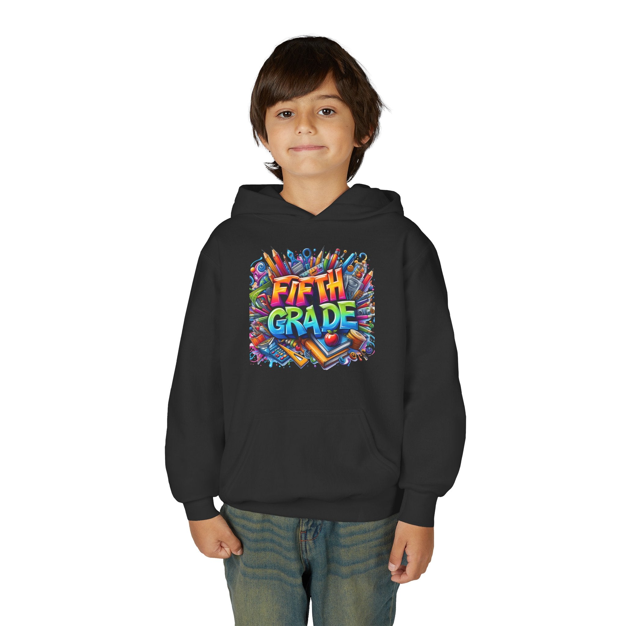 Fifth Grade Kids Hoodie — Colorful Back-to-School Sweatshirt