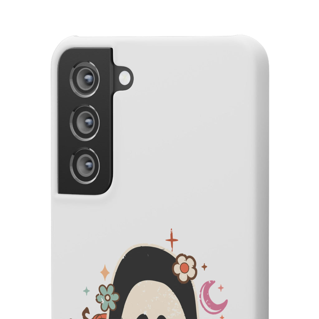 Scream Floral Phone Case — Cute Spooky Halloween Snap Case