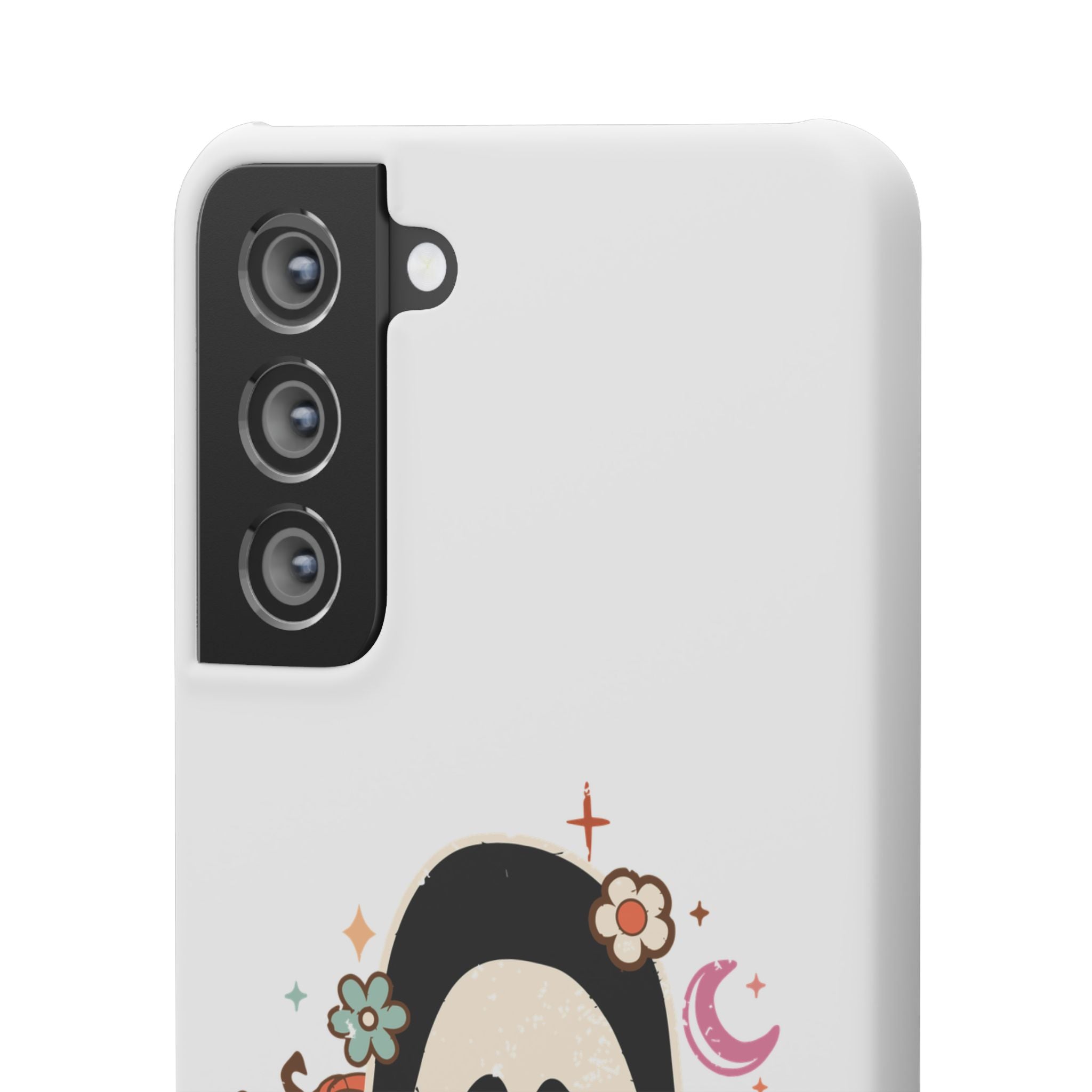 Scream Floral Phone Case — Cute Spooky Halloween Snap Case