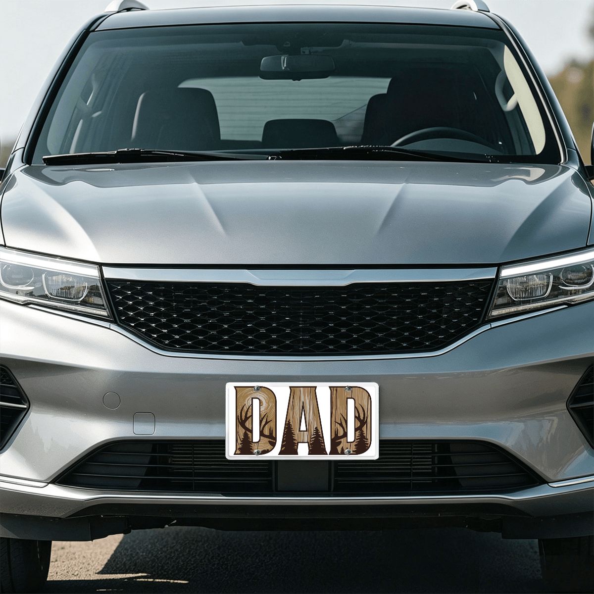 License Plate 12" × 6" (Made in USA) Hunting Dad Deer Camouflage Camo Waterfowl Deer Camo Men TShirt