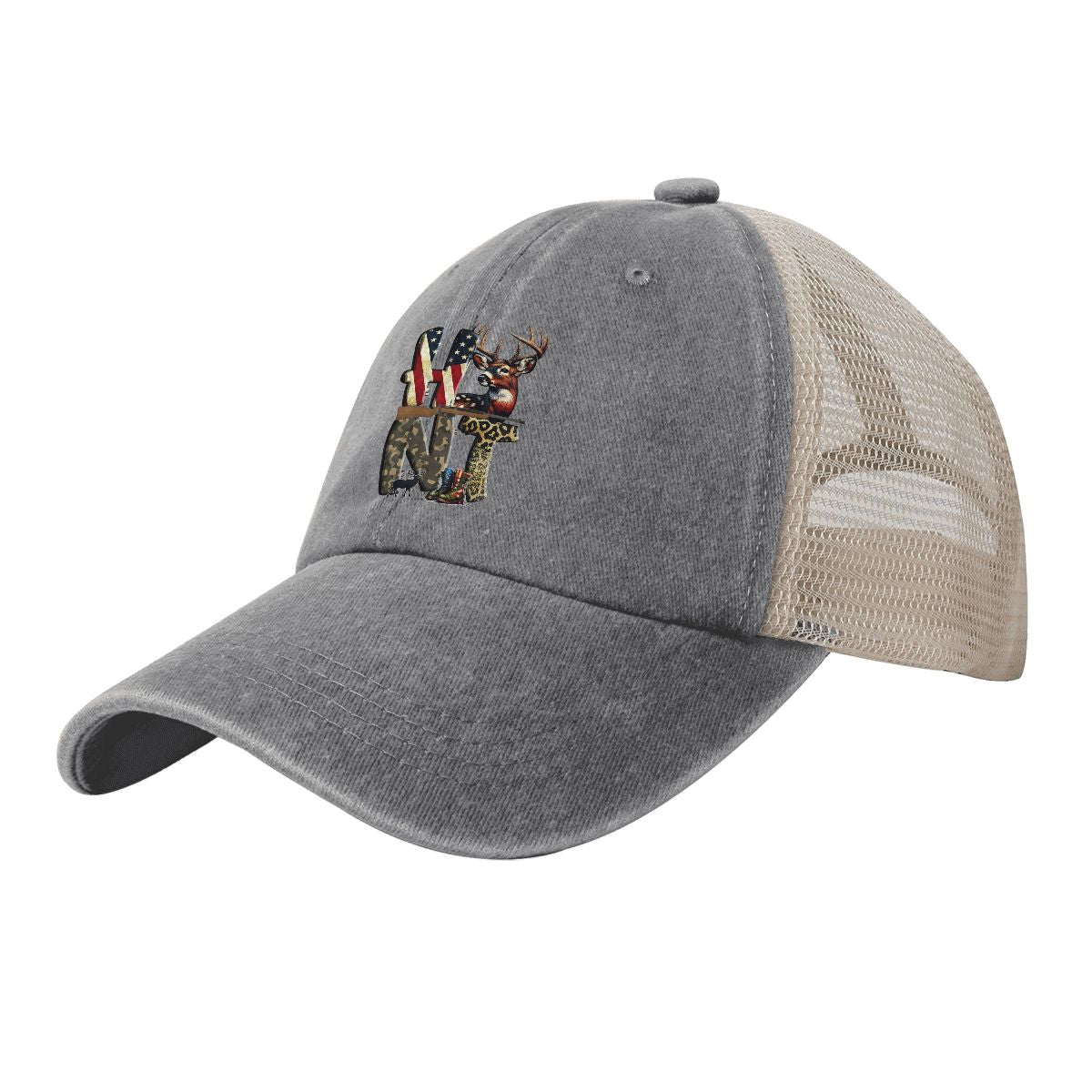 Washed Denim Mesh Cap (Made in USA) A08VI24050611