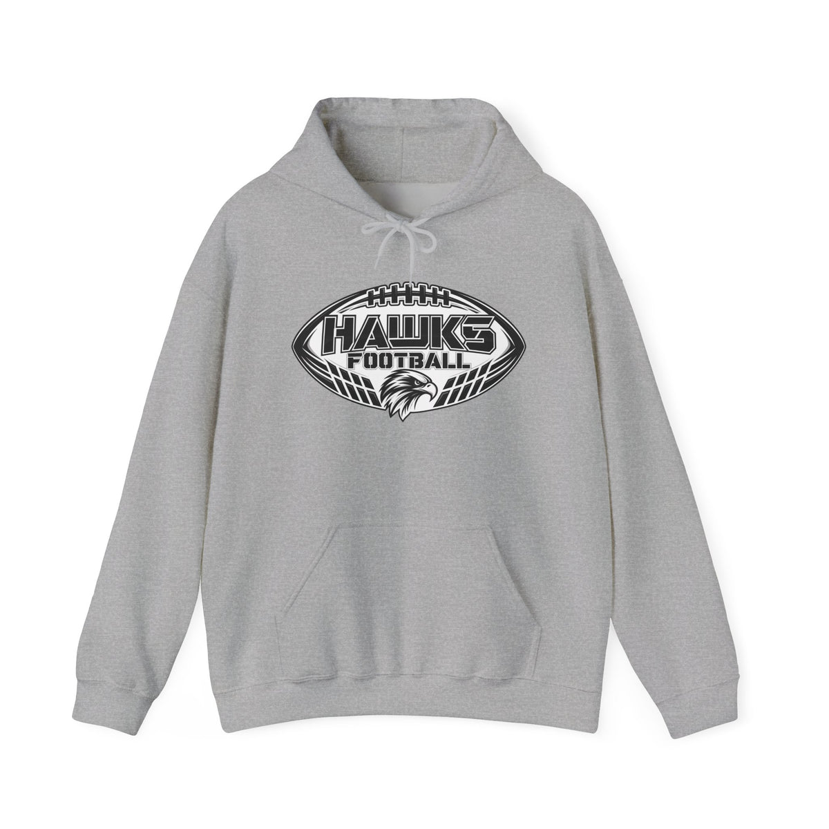 Hawks Football Hoodie – Vintage Football Emblem Sweatshirt