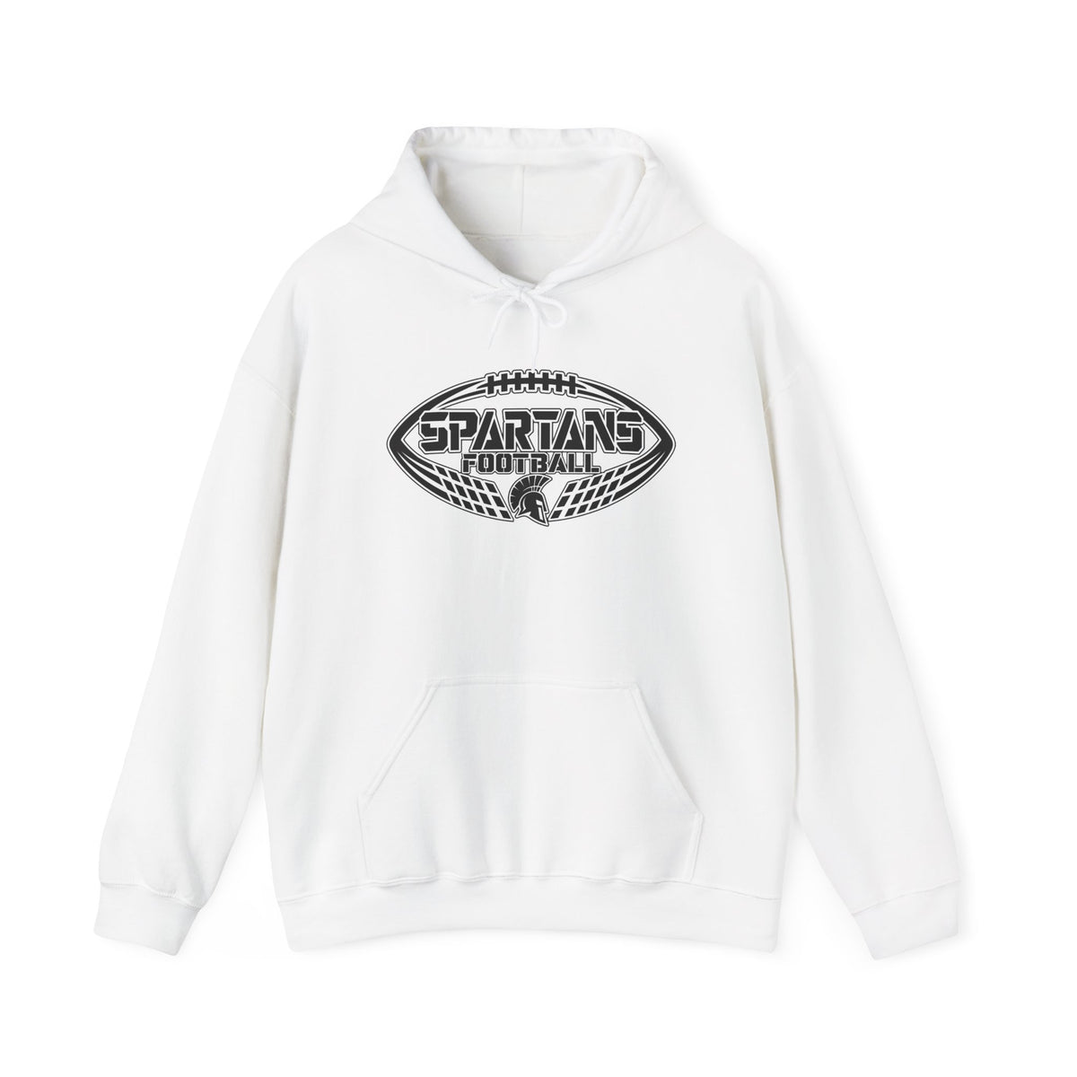 Football Hoodie — Spartans Football Vintage Logo