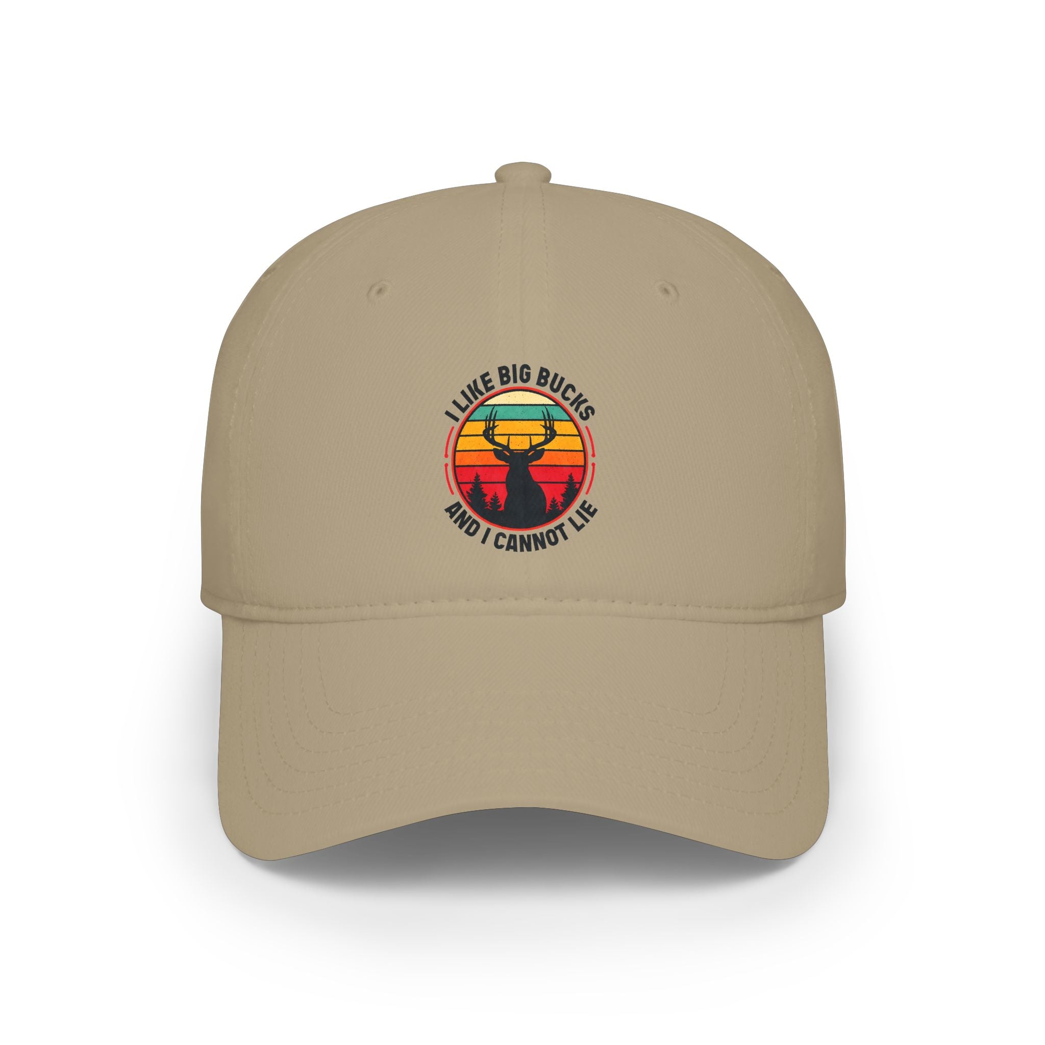 Vintage Sunset Deer Cap - "I Like Big Bucks And I Cannot Lie" Low Profile Baseball Hat