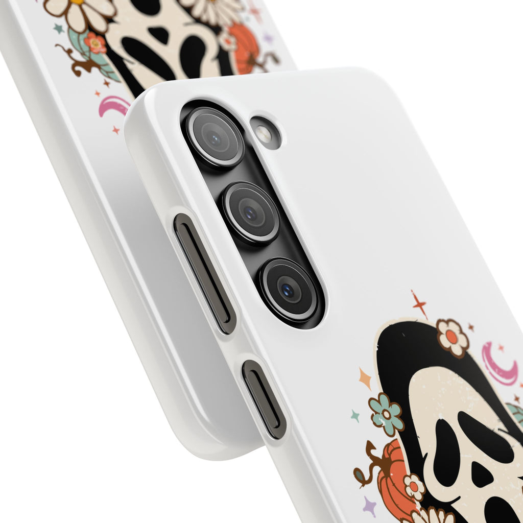 Scream Floral Phone Case — Cute Spooky Halloween Snap Case