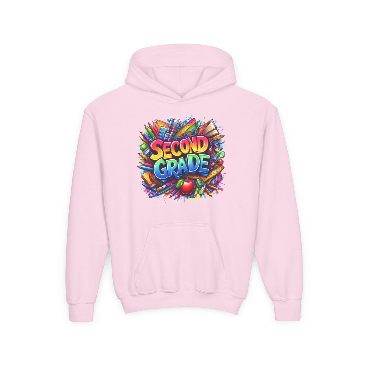 Second Grade Kids Hoodie — Colorful School Ready Sweatshirt for Students
