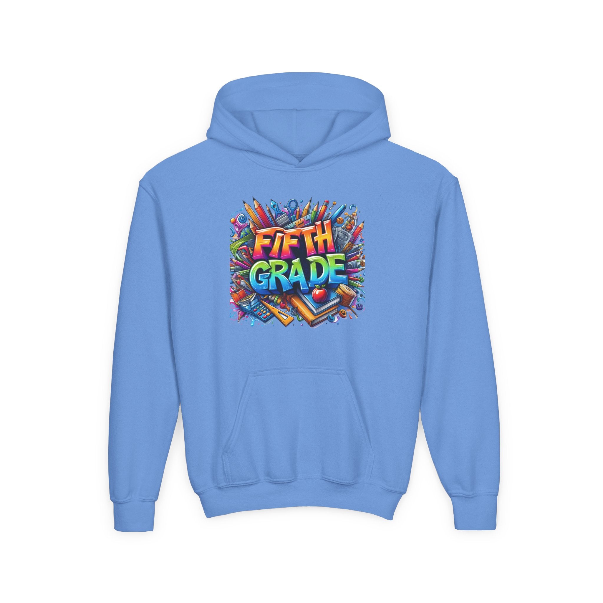 Fifth Grade Kids Hoodie — Colorful Back-to-School Sweatshirt