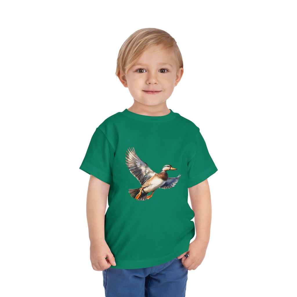 Toddler Tee — Flying Mallard Duck Graphic