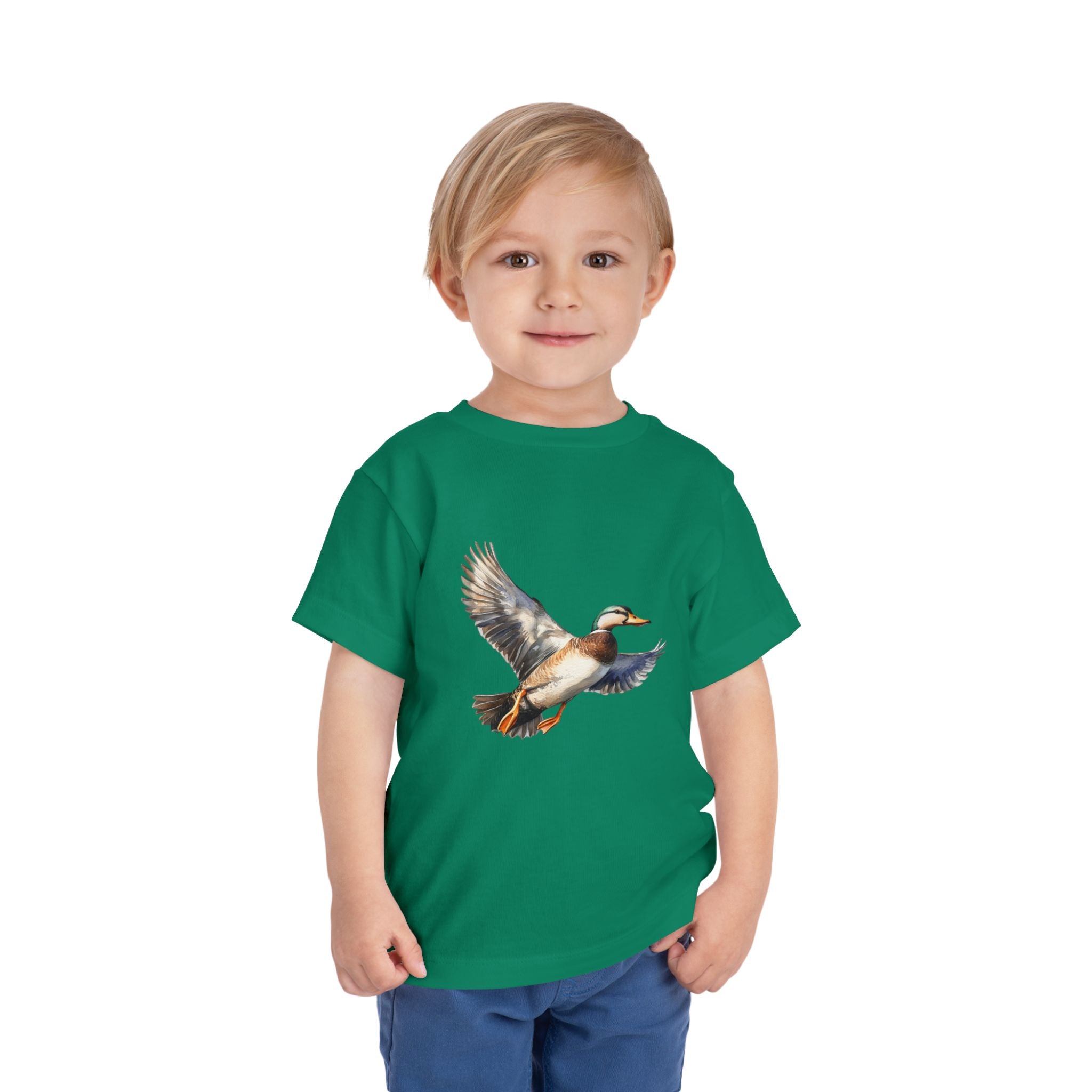 Toddler Tee — Flying Mallard Duck Graphic