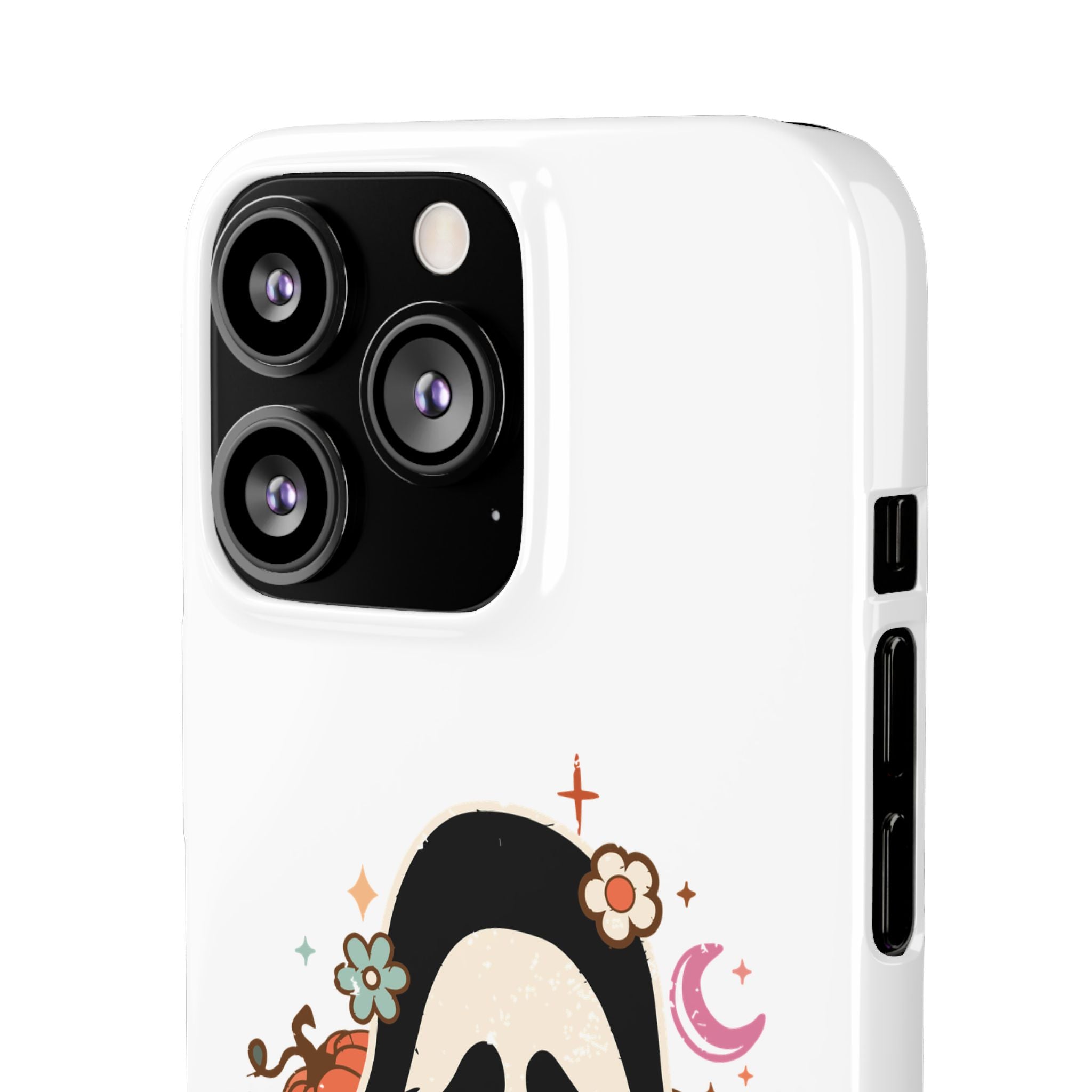 Scream Floral Phone Case — Cute Spooky Halloween Snap Case