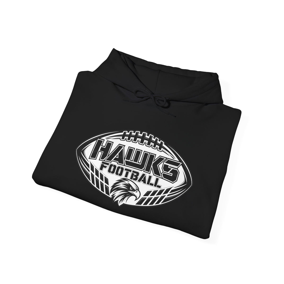 Hawks Football Hoodie – Vintage Football Emblem Sweatshirt