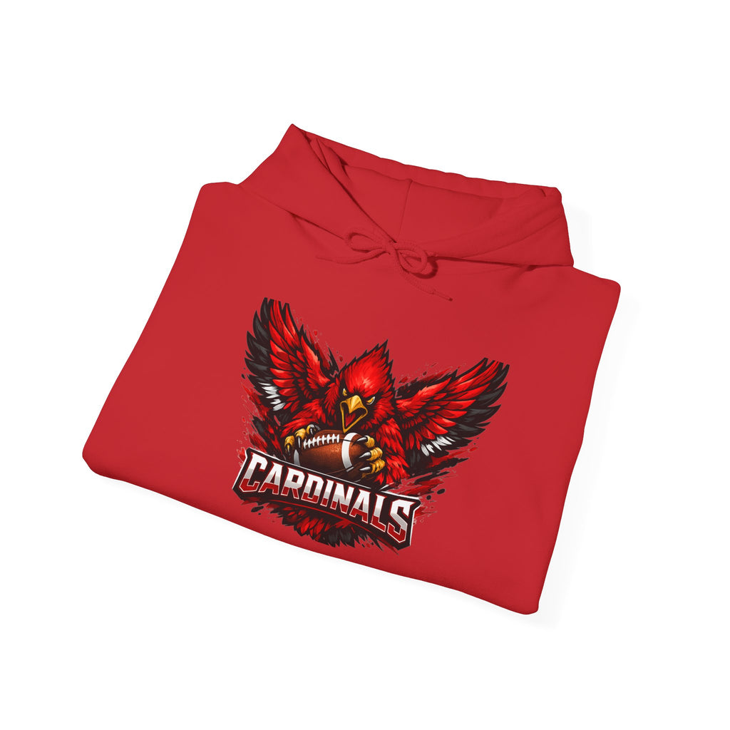 Cardinals Fierce Red Bird Hoodie — Athletic Team Spirit Pullover