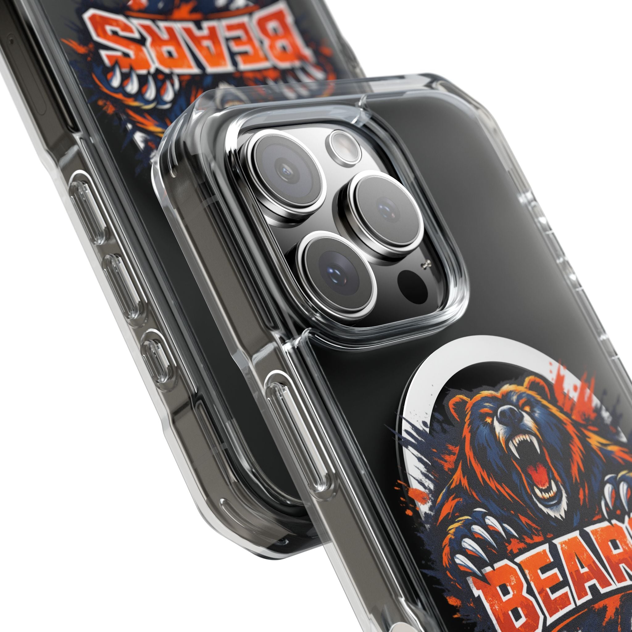 Clear Magnetic Phone Case — Fierce Bears Logo Protective Cover