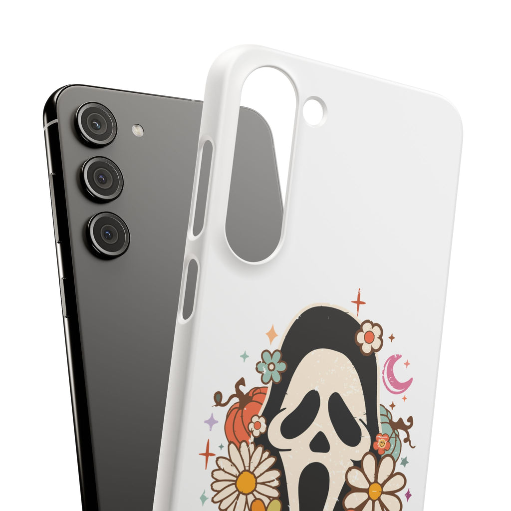 Scream Floral Phone Case — Cute Spooky Halloween Snap Case