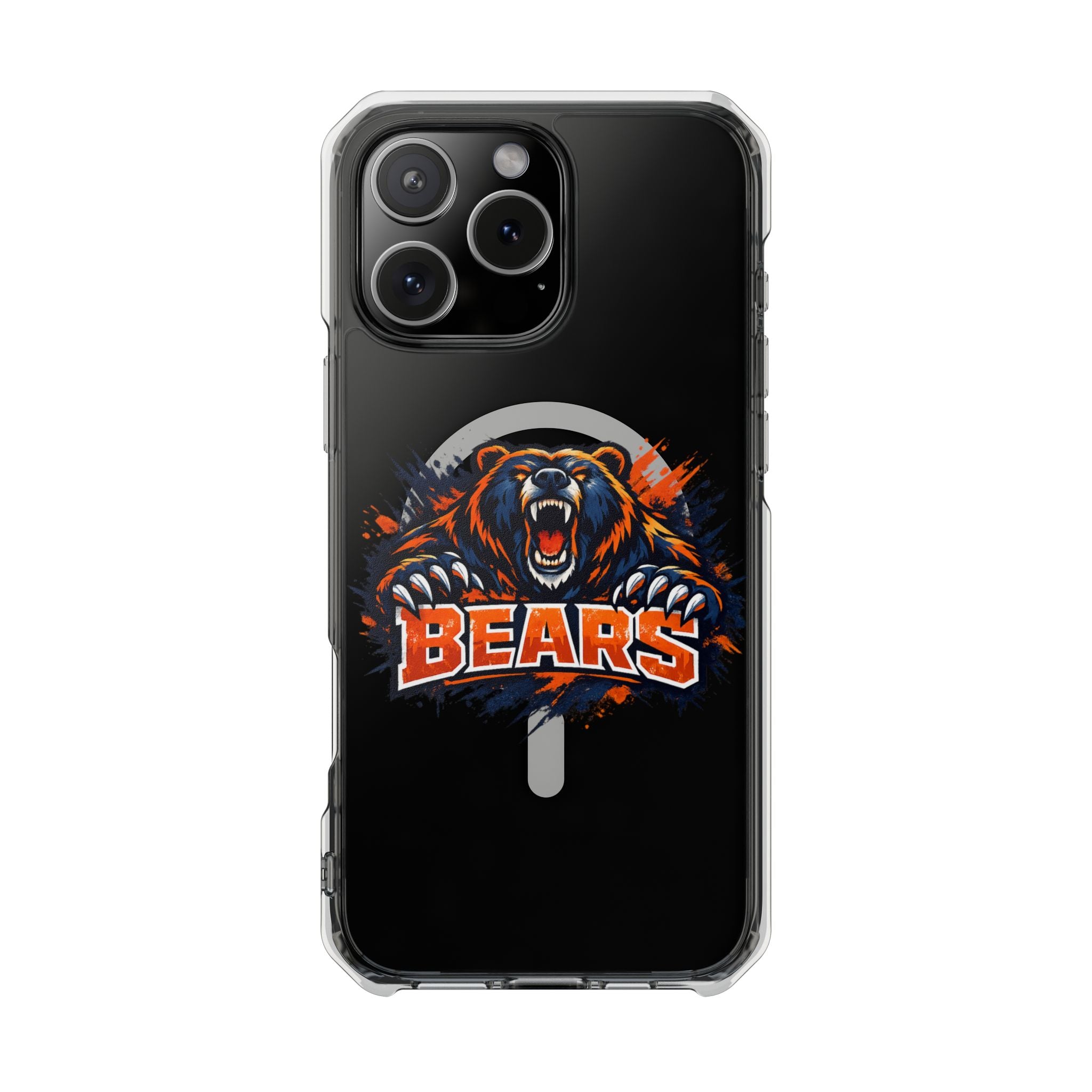 Clear Magnetic Phone Case — Fierce Bears Logo Protective Cover