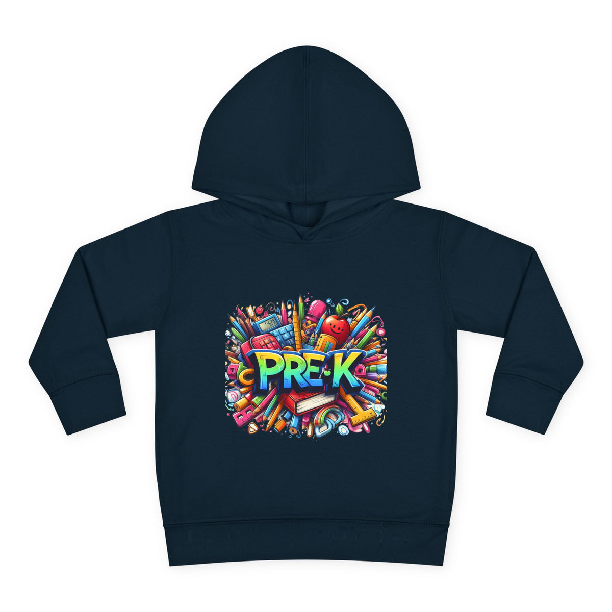 Pre-K Toddler Hoodie — Colorful School Kids Pullover Fleece