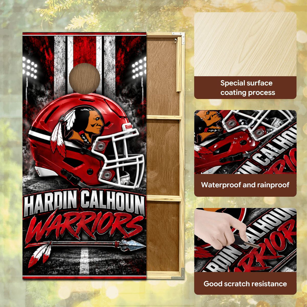 Cornhole Boards Game Set Calhoun Warriors