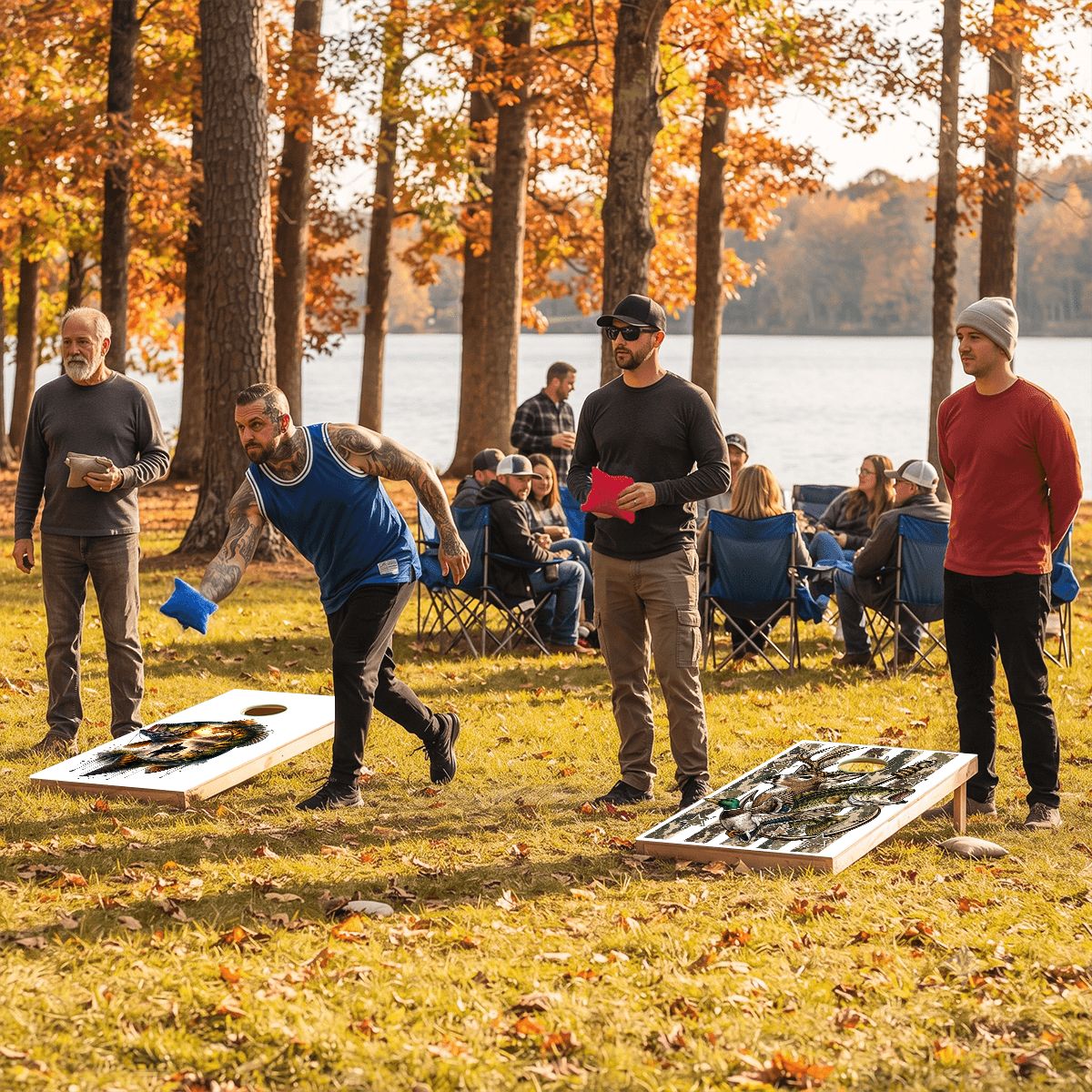 Cornhole Boards Game Set DeerFish 70