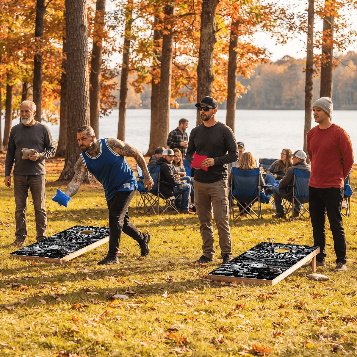 Cornhole Boards Game Set West Central Cougars