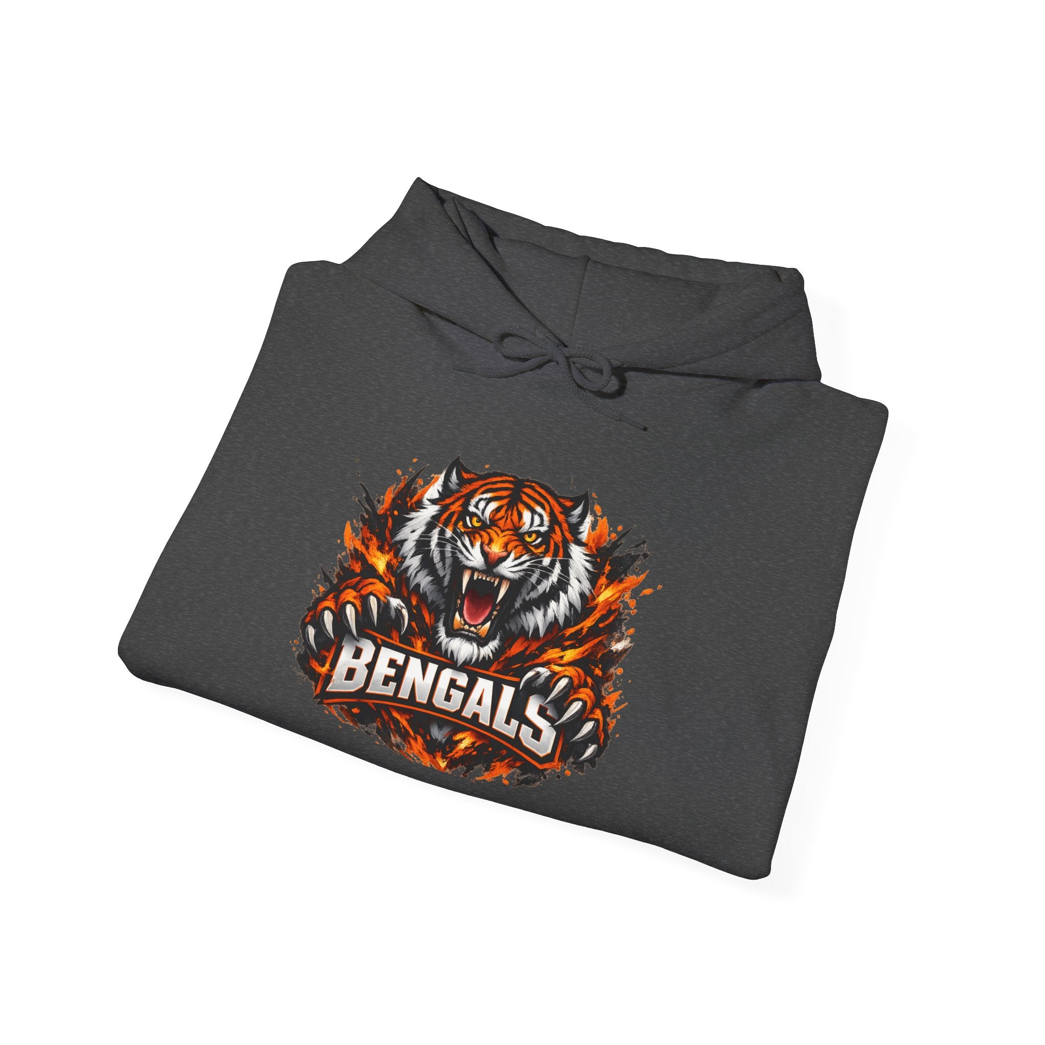 Bengals Tiger Hoodie — Vintage Fierce Football Fan Pullover