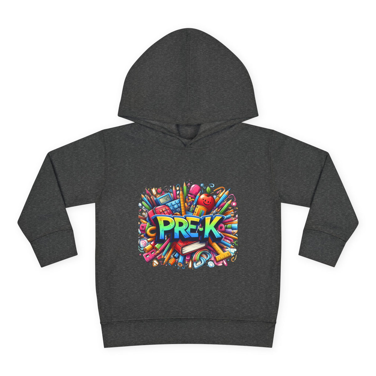 Pre-K Toddler Hoodie — Colorful School Kids Pullover Fleece