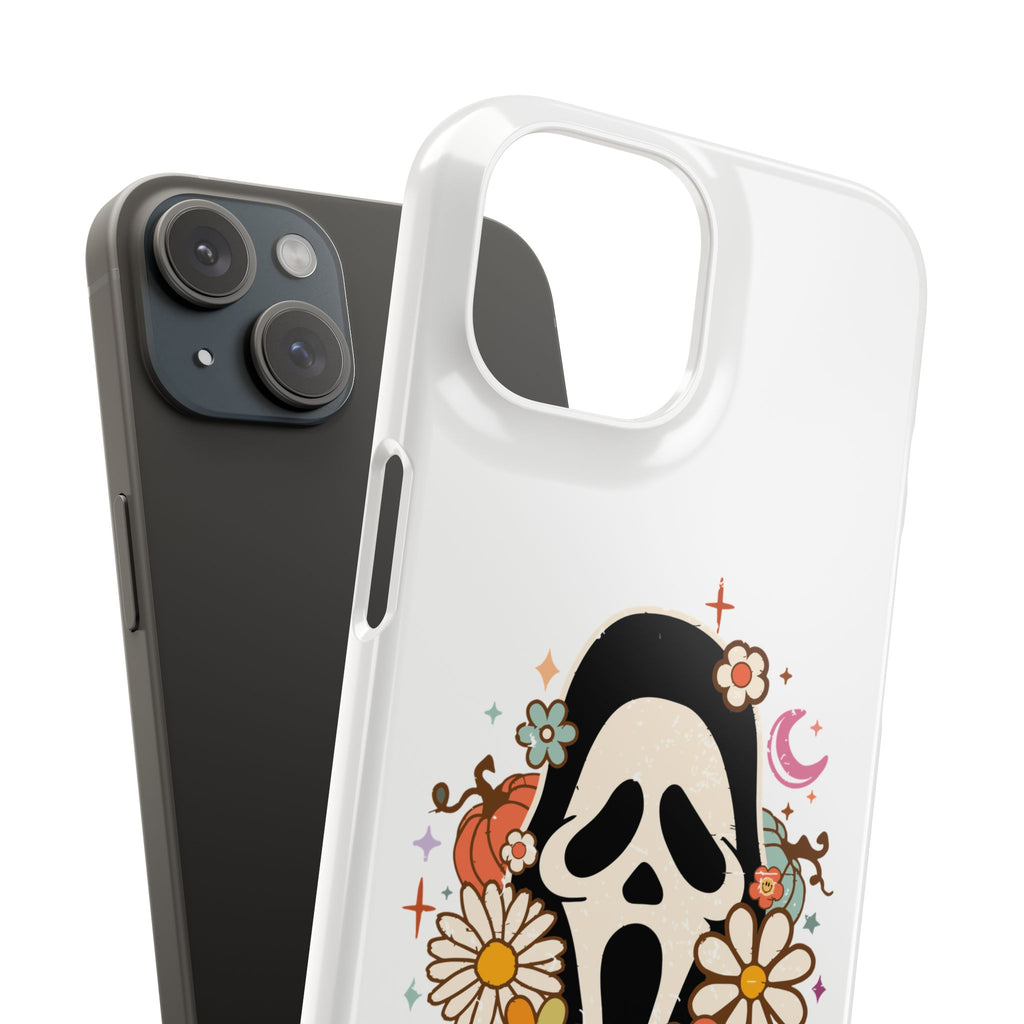 Scream Floral Phone Case — Cute Spooky Halloween Snap Case