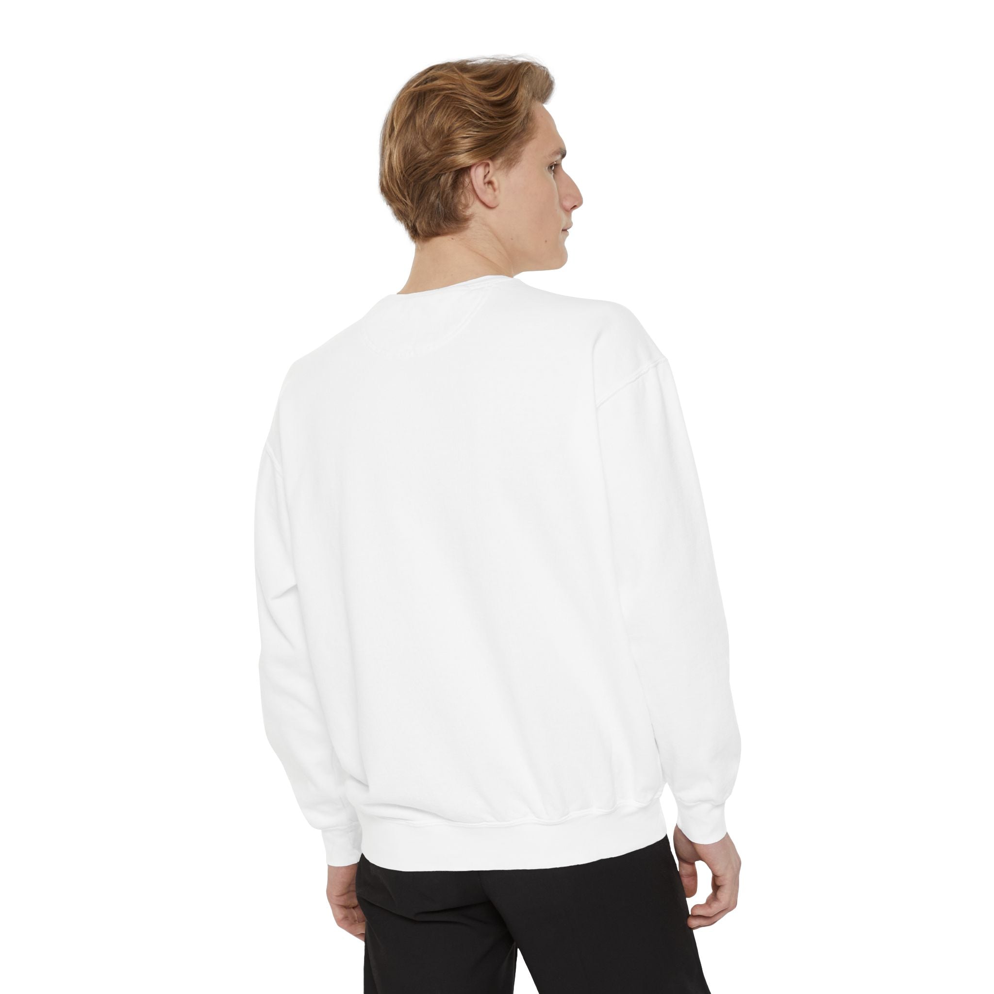 Spooky Vibes Sweatshirt — Halloween Retro Checkerboard Graphic