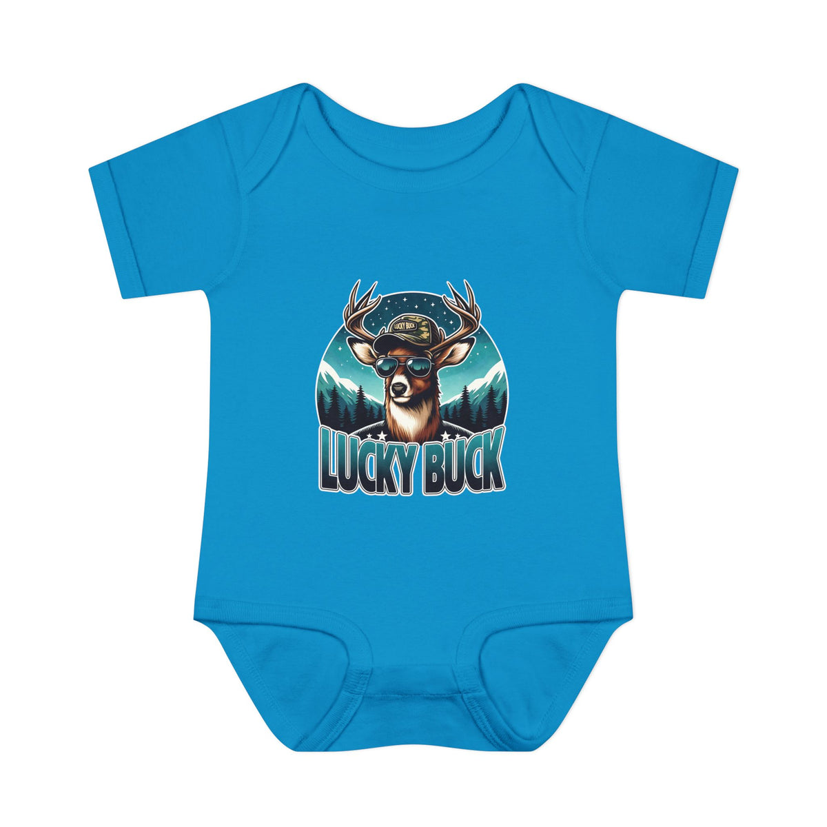 Lucky Buck Baby Bodysuit — Cute Deer Infant One-Piece