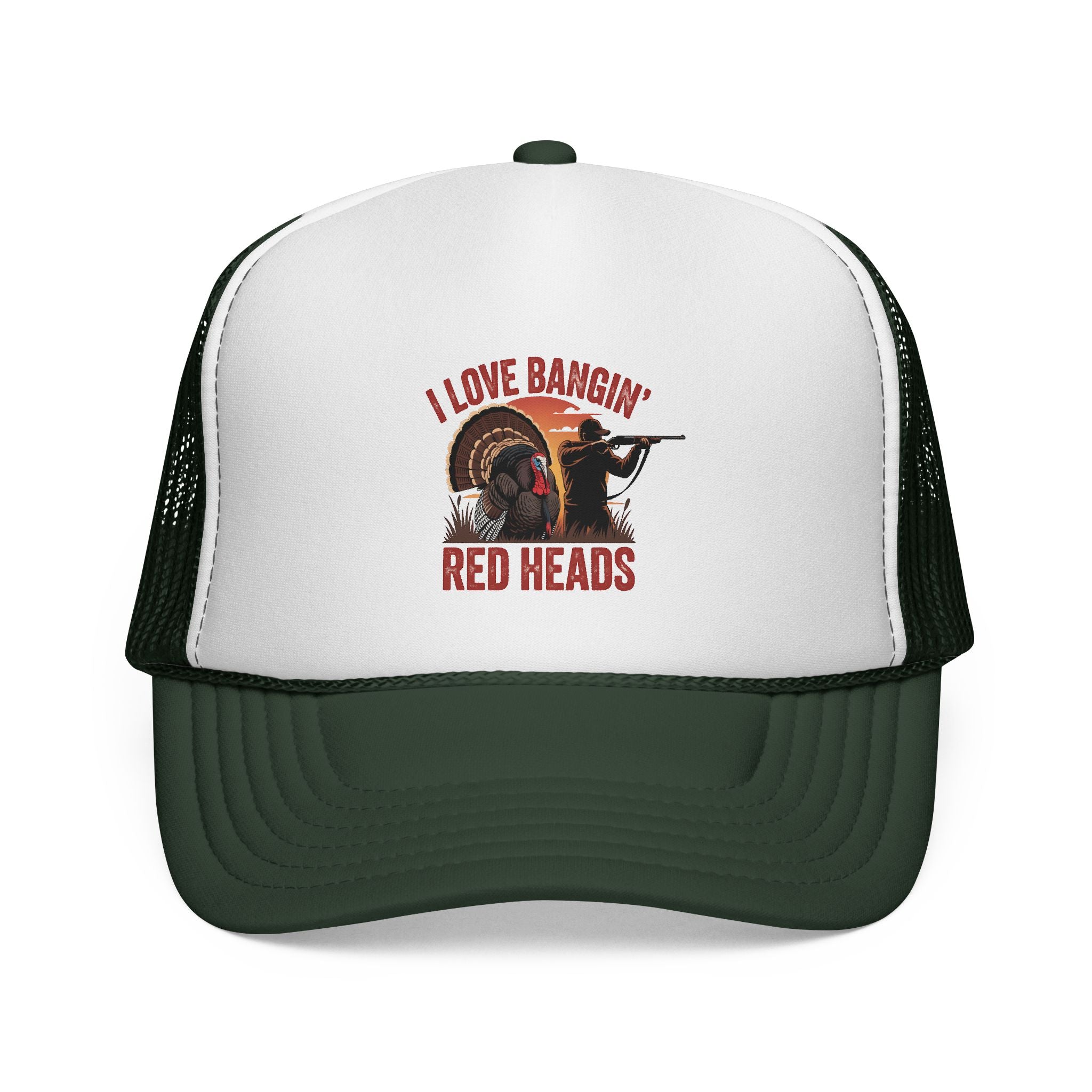 I Love Bangin' Red Heads Trucker Cap – Funny Turkey Hunting Hat