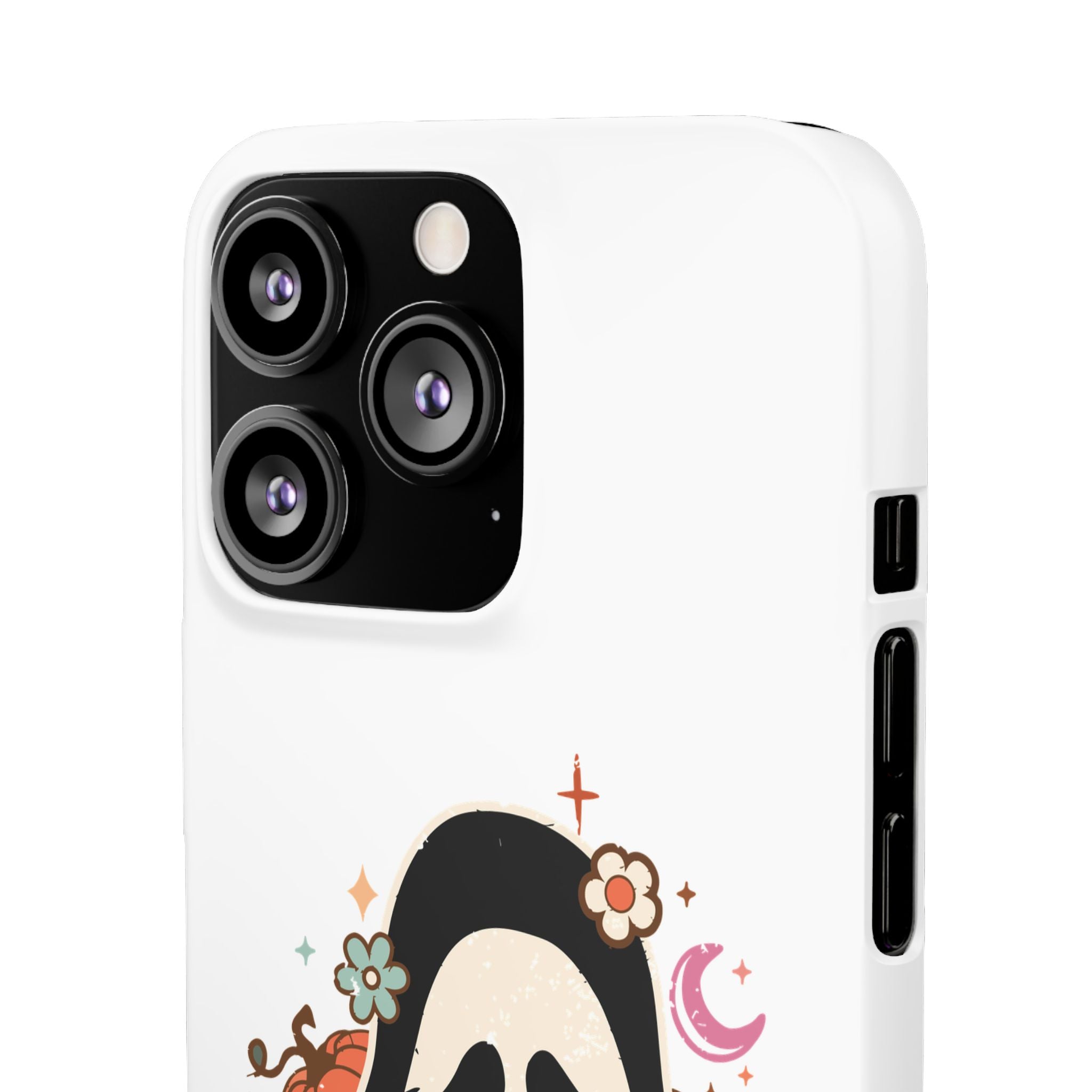 Scream Floral Phone Case — Cute Spooky Halloween Snap Case