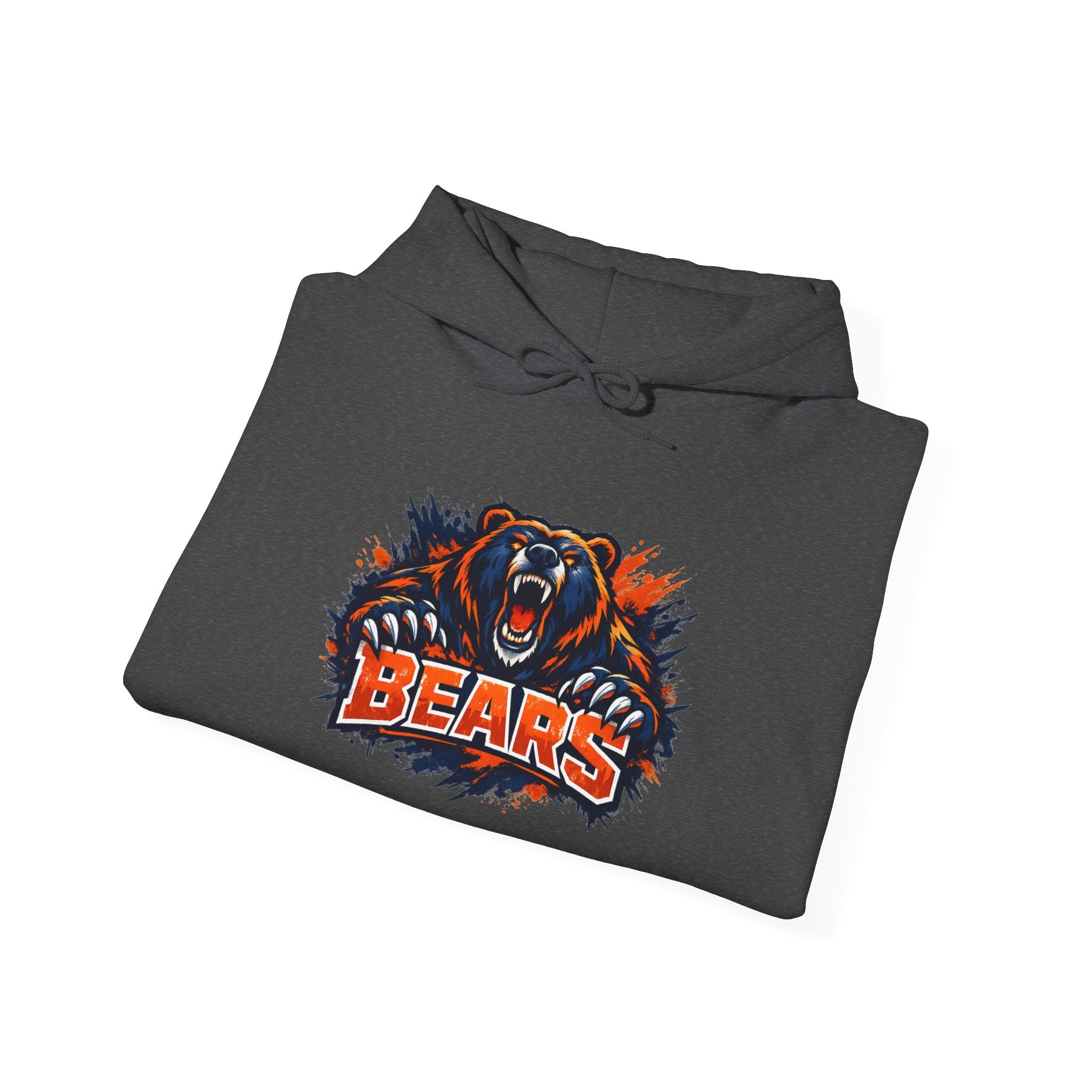 Bears Mascot Hoodie – Fierce Roaring Bear Graphic Sweatshirt