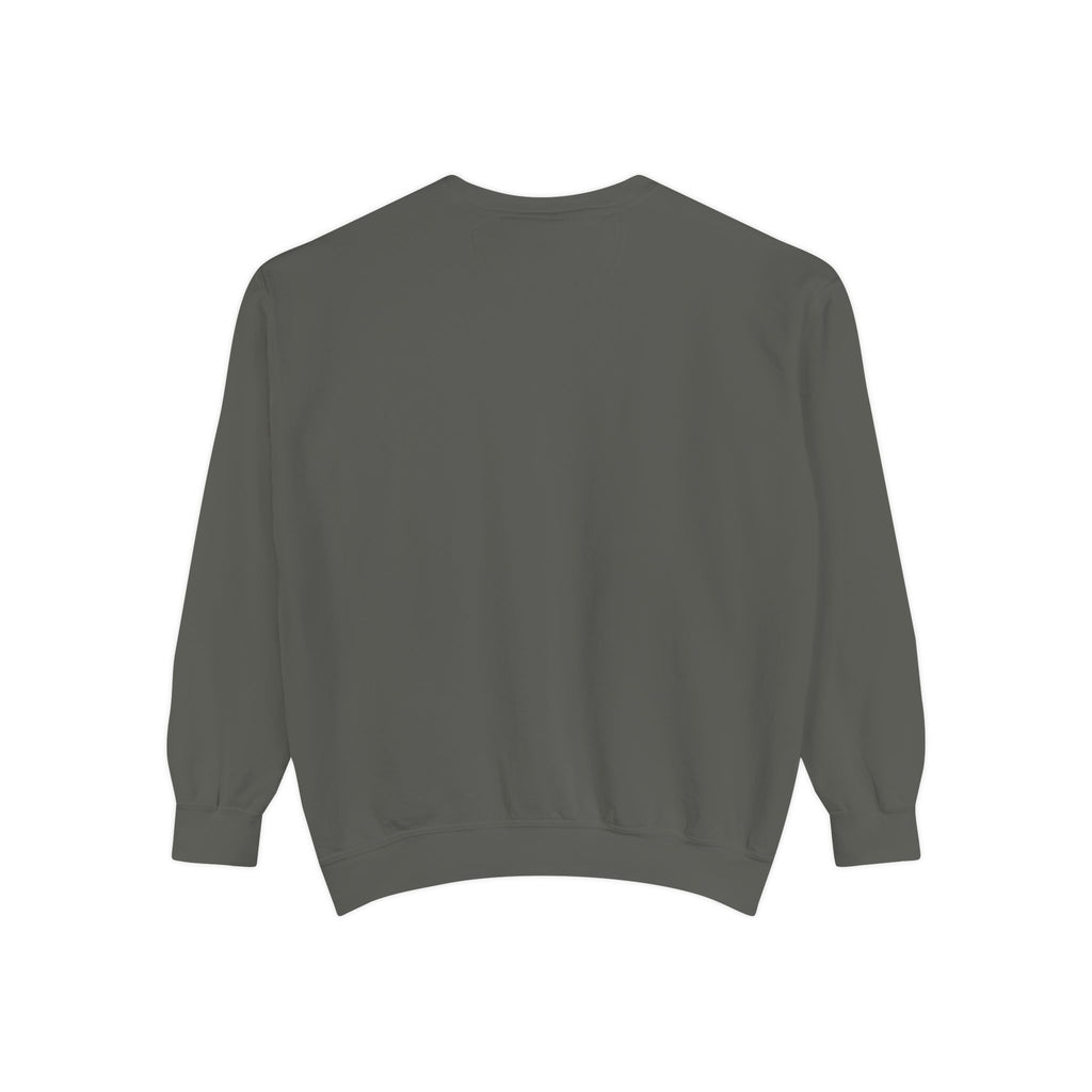 Spooky Vibes Sweatshirt — Halloween Retro Checkerboard Graphic