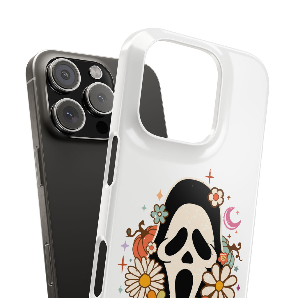 Scream Floral Phone Case — Cute Spooky Halloween Snap Case