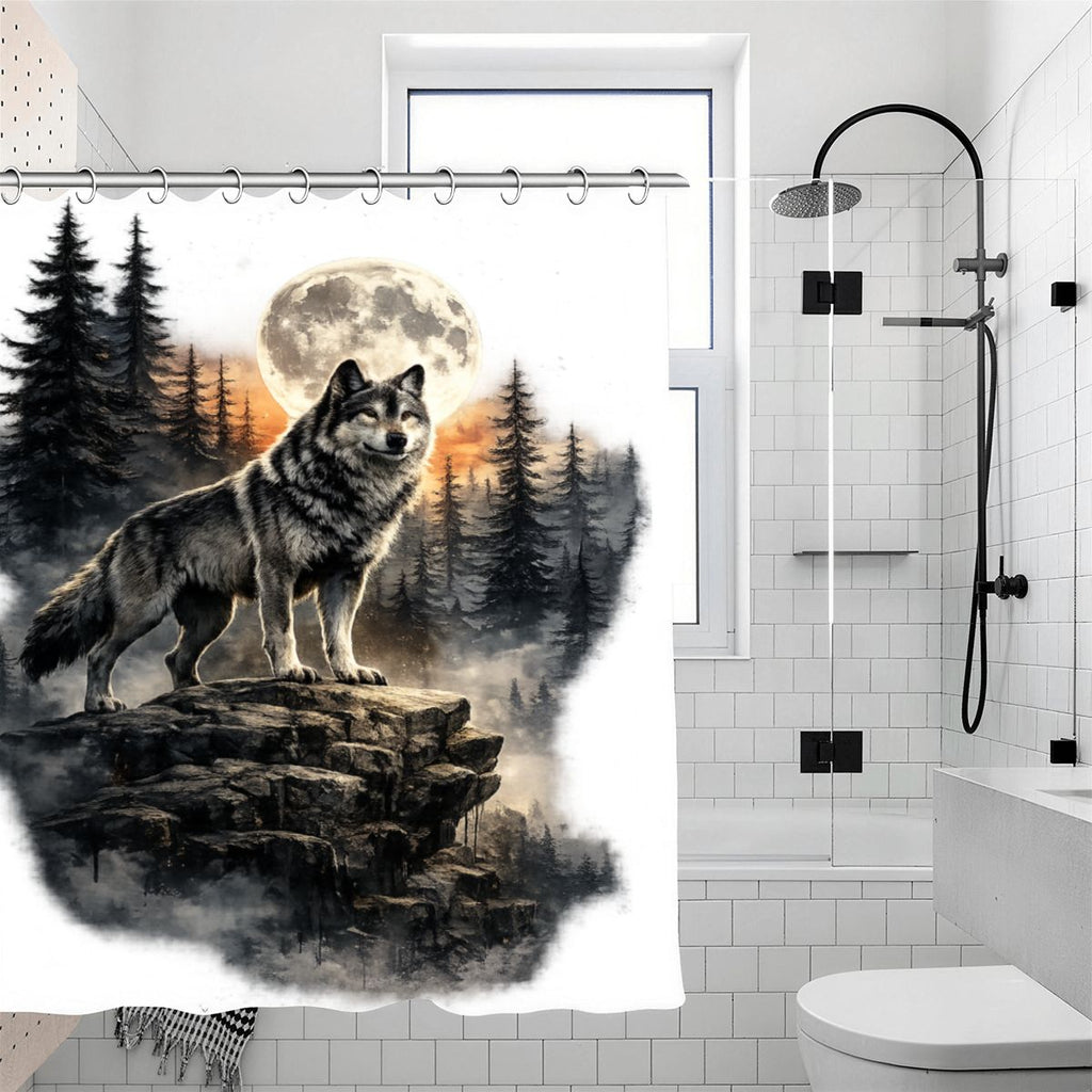 Shower Curtain 70.8"x70.8" (Made in USA) DeerFish 70 10