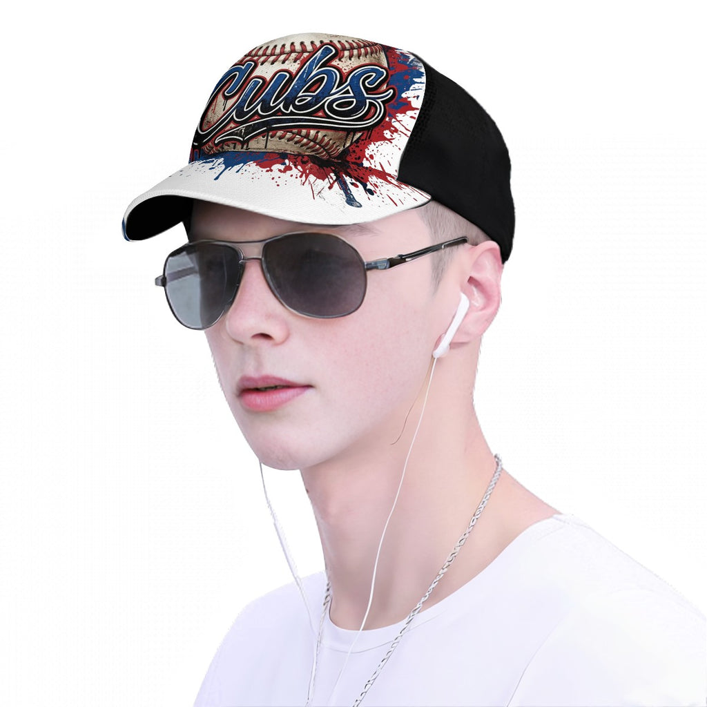 Mesh Baseball Cap (Full Pattern) cubs