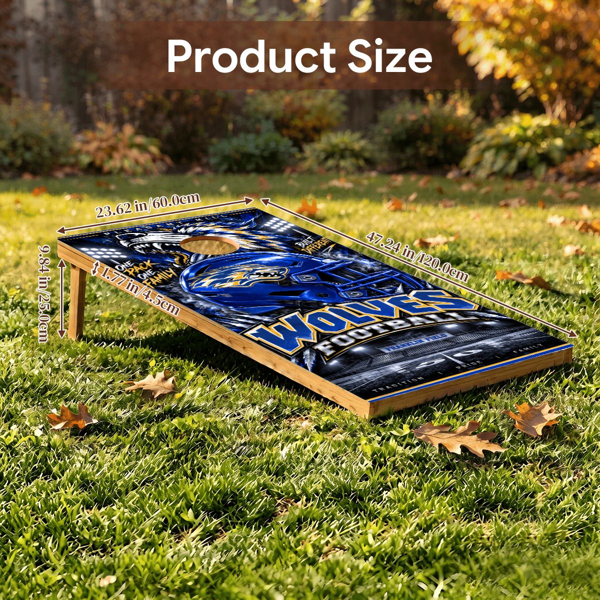 Cornhole Boards Game Set Pleasant Hill Wolves