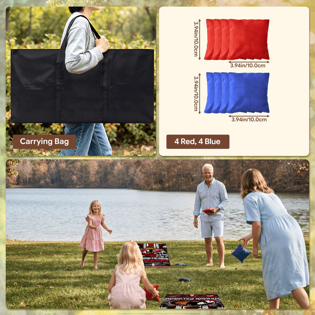 Cornhole Boards Game Set Calhoun Warriors