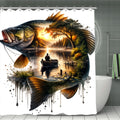 Shower Curtain 70.8"x70.8" (Made in USA) DeerFish 70
