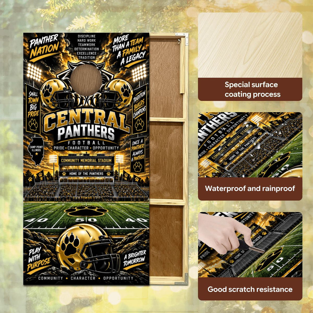 Cornhole Boards Game Set Camp Point Central Panthers
