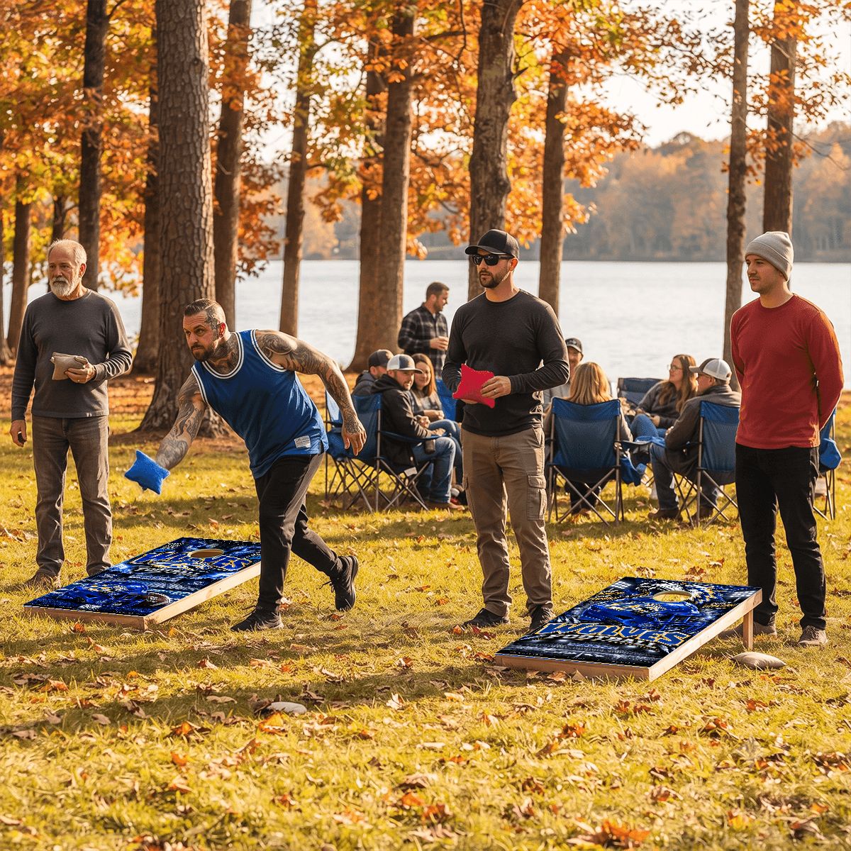 Cornhole Boards Game Set Pleasant Hill Wolves