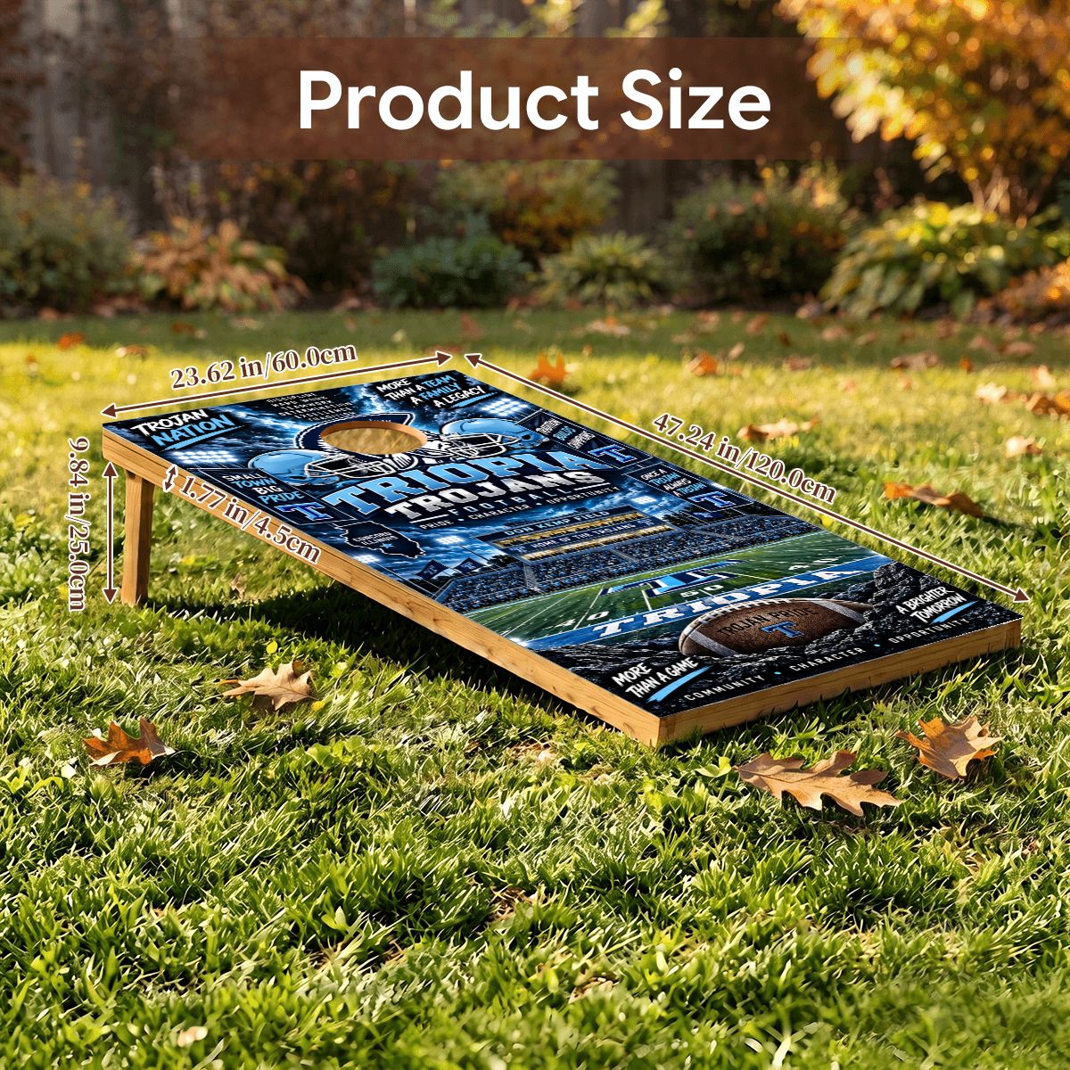 Cornhole Boards Game Set Triopia Trojans