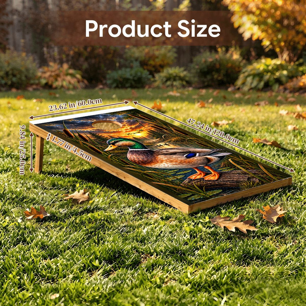 Cornhole Boards Game Set PrintKKMallardWetlands7086x14173