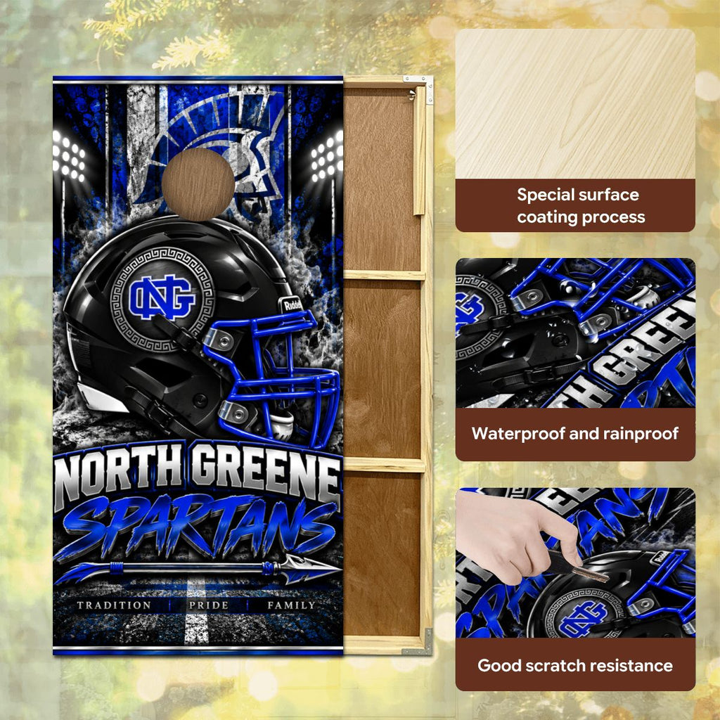 Cornhole Boards Game Set North Greene Spartans