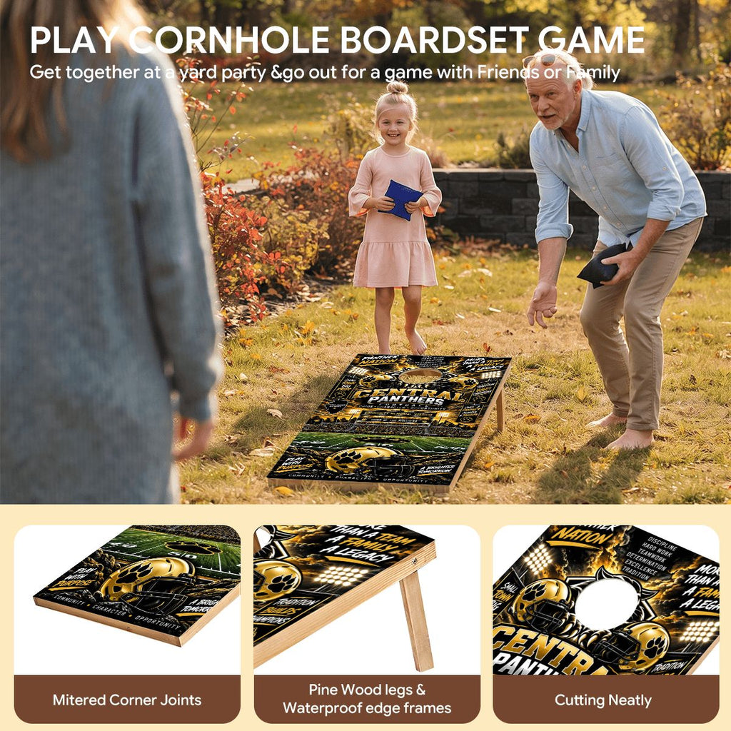 Cornhole Boards Game Set Camp Point Central Panthers