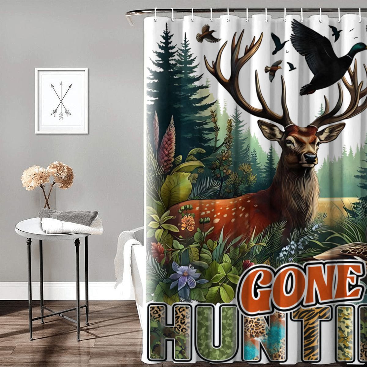 Bathroom Shower Curtain (Made in USA) A08VI24050610 A08VI24050604 A08VI24050608