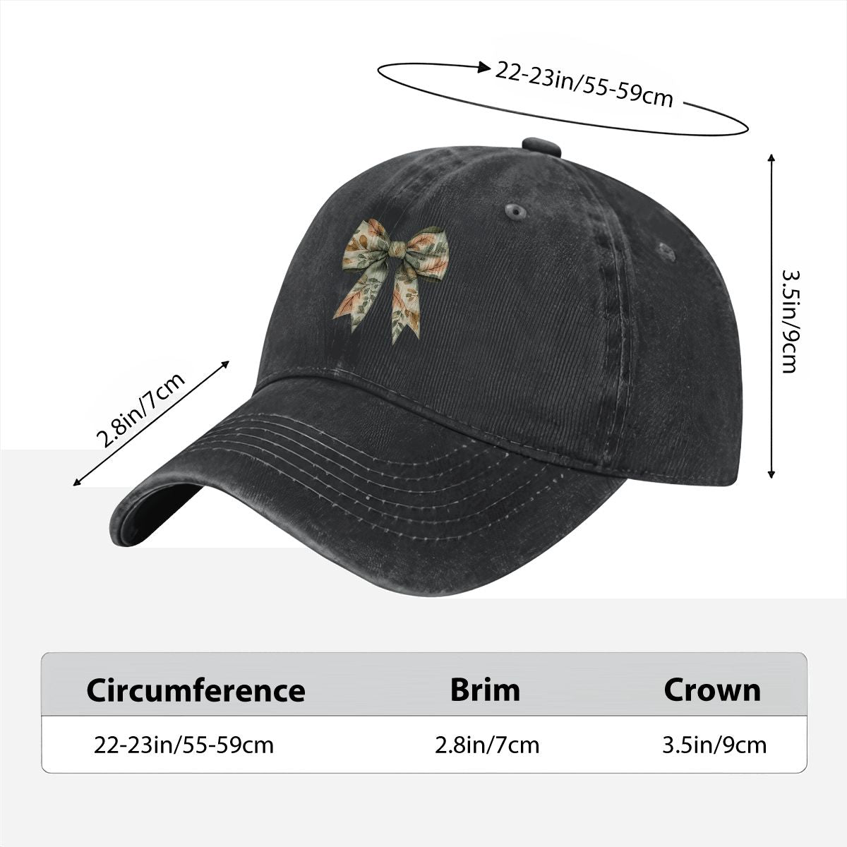 Unisex Washed Denim Baseball Cap Untitled230