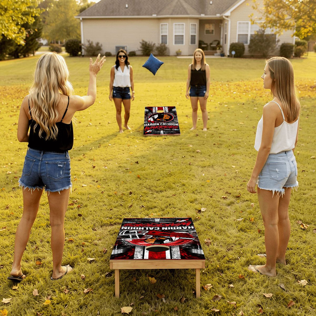 Cornhole Boards Game Set Calhoun Warriors