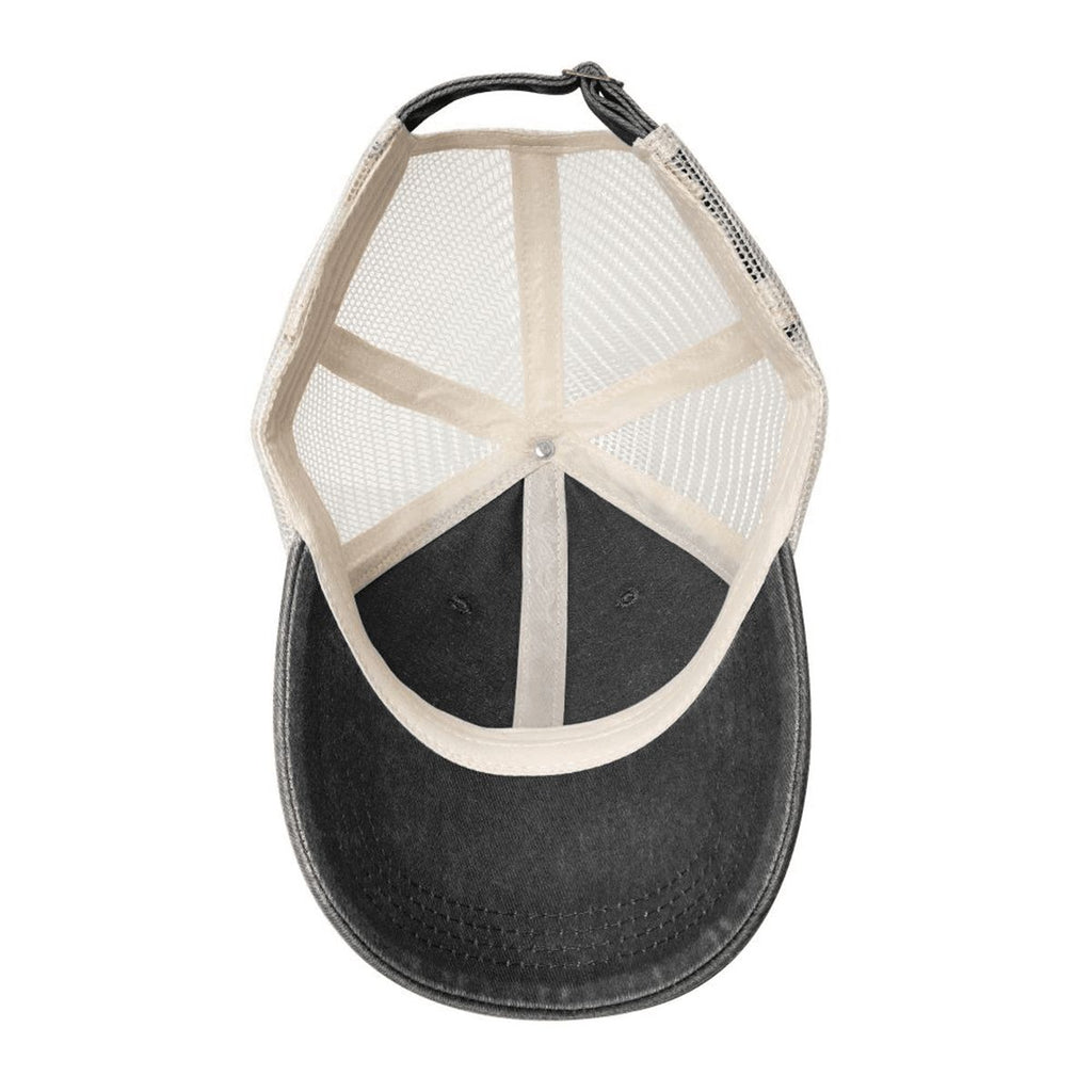 Washed Denim Mesh Cap A08VI24050610